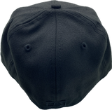 Men's New Era Toronto Blue Jays Blackout 59Fifty Fitted Hat Black on Black Gold Leaf Hat
