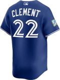 Men's Toronto Blue Jays Nike Royal Blue Alternate 50th Logo Limited Baseball Jersey -  Ernie Clement
