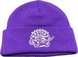 Men's Mitchell & Ness Purple Toronto Raptors Retro Logo Core Cuffed Knit Hat
