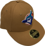 Toronto Blue Jays New Era 59fifty Vintage Retro Logo Fitted Custom Light Bronze Low Profile Hat Cap