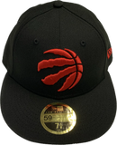 Toronto Raptors New Era 59fifty Current Logo Fitted Custom Black Low Profile Hat Cap
