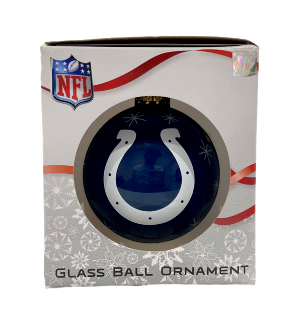 Indianapolis Colts Double Sided Single Ball Christmas Ornament NFL Football