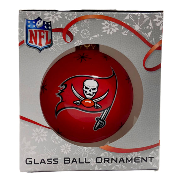 Tampa Bay Buccaneers Double Sided Single Ball Christmas Ornament NFL Football