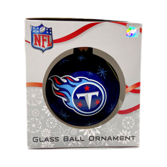 Tennessee Titans Double Sided Single Ball Christmas Ornament NFL Football