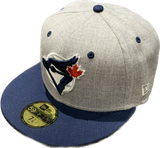 Toronto Blue Jays New Era 59fifty 1993 World Series Patch Fitted Custom Heather Navy Hat Cap