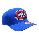 Men’s NHL Montreal Canadiens Mitchell & Ness Team Ground 2.0 Royal Blue Adjustable Snapback Hat