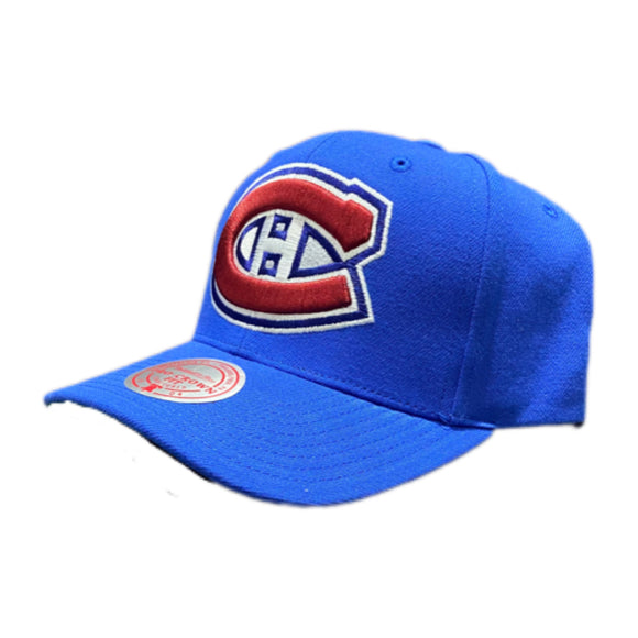 Men’s NHL Montreal Canadiens Mitchell & Ness Team Ground 2.0 Royal Blue Adjustable Snapback Hat