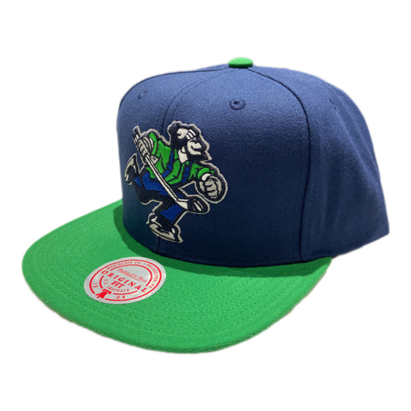 Vancouver Canucks Mitchell & Ness Team Two-Tone 2.0 Snapback Hat - Blue/Green