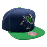 Vancouver Canucks Mitchell & Ness Team Two-Tone 2.0 Snapback Hat - Blue/Green