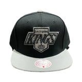 Los Angeles Kings Mitchell & Ness Team Two-Tone 2.0 Snapback Hat - Black/Silver