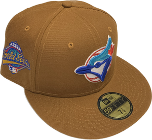Toronto Blue Jays New Era 59Fifty 1993 World Series Patch Fitted Custom Toasted Peanuts Hat Cap