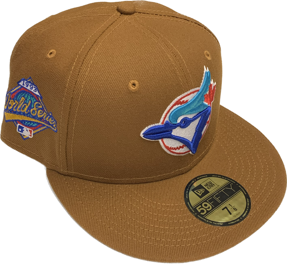 Toronto Blue Jays New Era 59Fifty 1993 World Series Patch Fitted Custom Toasted Peanuts Hat Cap