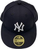 New York Yankees New Era 59fifty Vintage Retro Logo Fitted Custom Navy Blue Low Profile Hat Cap