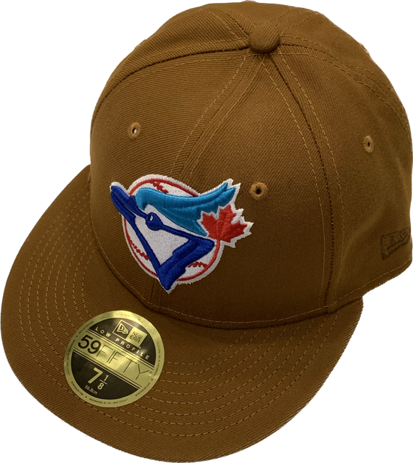 Toronto Blue Jays New Era 59fifty Vintage Retro Logo Fitted Custom Toasted Peanuts Low Profile Hat
