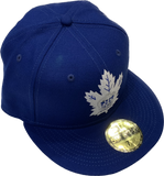 Men's Toronto Marlies Royal Hat White Alt Logo Custom New Era 59fifty Fitted Hat Cap - AHL Hockey