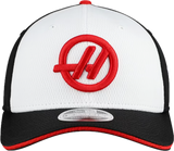 Haas F1 Team New Era 9SEVENTY Adjustable Hat - White/Black