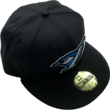 Men's Dunedin Blue Jays MiLB Retro Black Retro Vintage Logo 59fifty Fitted New Era Hat