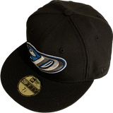 Men's Dunedin Blue Jays MiLB Retro Black Retro Vintage Logo 59fifty Fitted New Era Hat