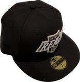 Men's Ontario Reign Black Custom Logo New Era 59fifty Fitted Hat Cap - AHL Hockey