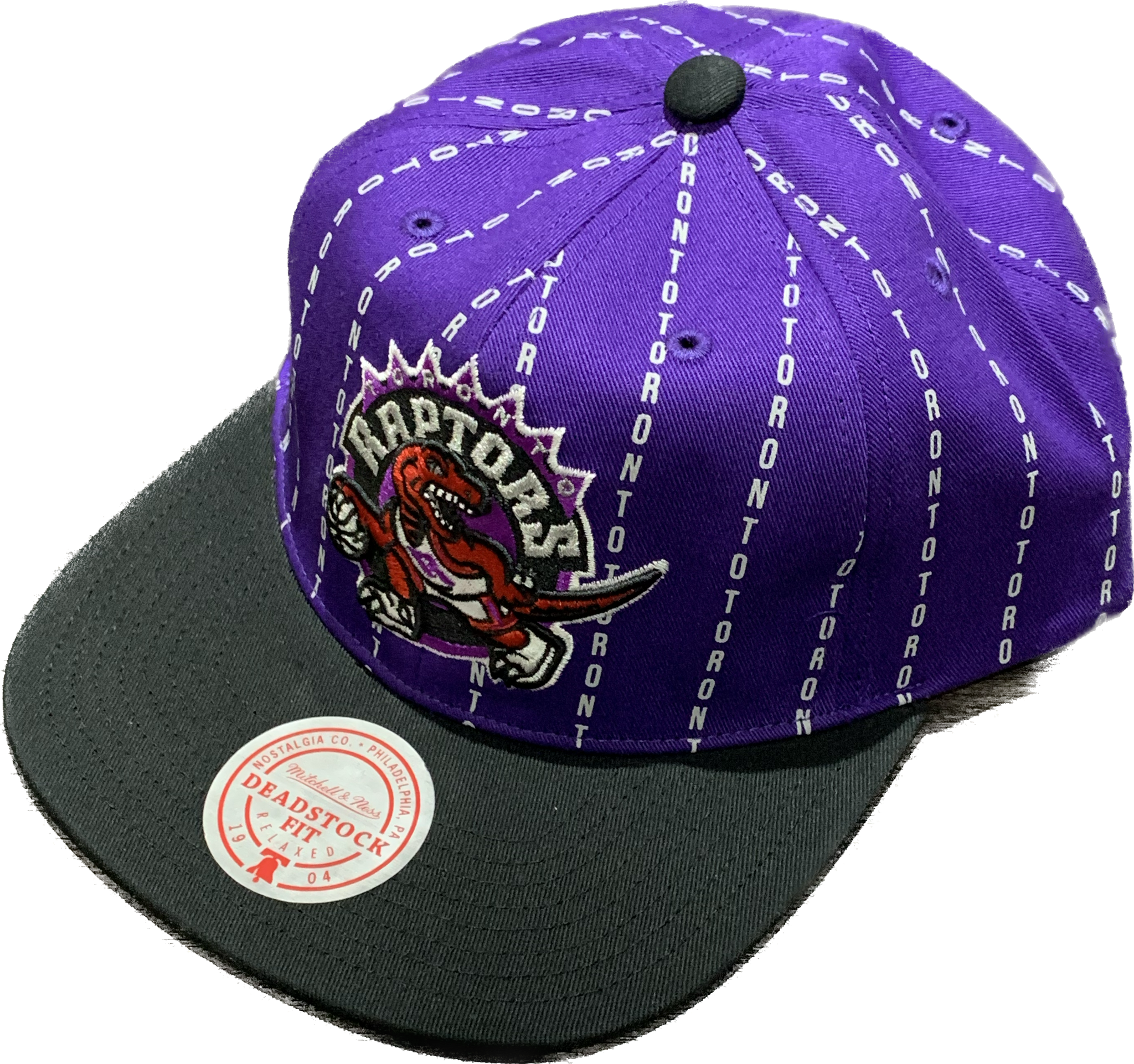 Mitchell & Ness Toronto Raptors Strickmütze – Beanie Mit Team-Logo-Stickerei, Offiziell Lizenziert, One Size, Lila, Für Fans