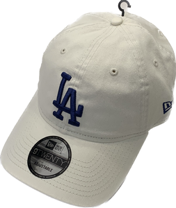 Men's Los Angeles Dodgers New Era 9TWENTY Core Classic Twill Adjustable Hat - Cream