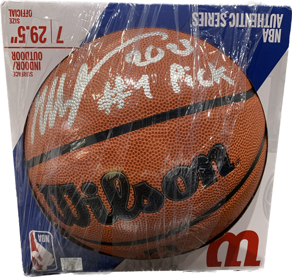 Victor Wembanyama San Antonio Spurs Autographed Wilson I/O Basketball with 