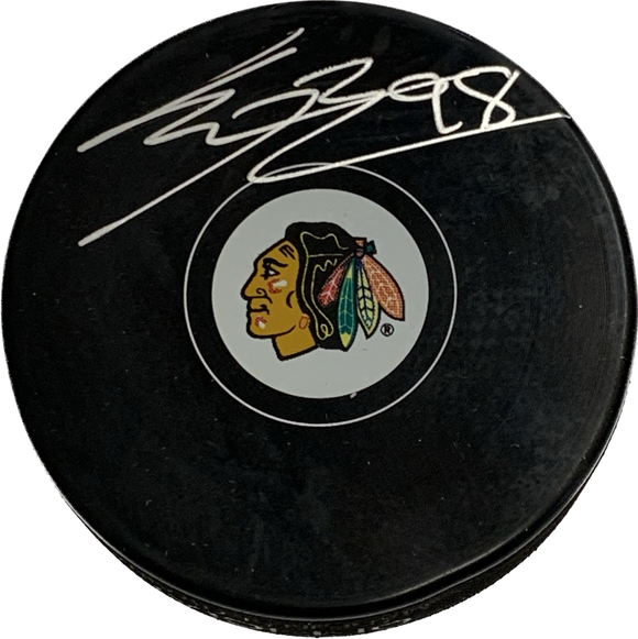 Connor Bedard Chicago Blackhawks Autographed Souvenir Hockey Puck