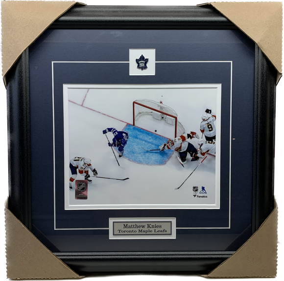 Matthew Knies Toronto Maple Leafs Unsigned 1st Career Goal Framed Photograph - 2023 Playoffs