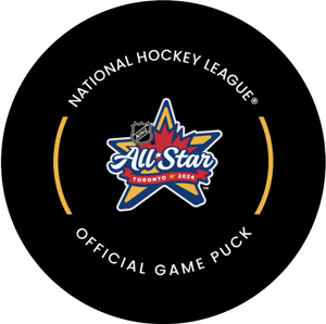 2024 NHL All Star Game Logo Official Game Collectors Hockey Puck - Maple Leafs