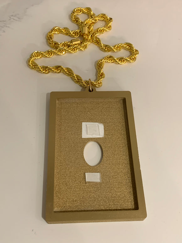 graded card necklace Secure/Show your Slab - Graded Card Holder With Metal Chain