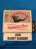 Men's Mitchell & Ness Barry Sanders Blue Detroit Lions Legacy Replica Jersey