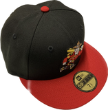 Vancouver Canadians MiLB New Era 59fifty The Mountie Fitted Custom Black Red Cap Hat