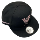 Inter Miami CF MLS Soccer New Era The Heron 9Fifty Snapback Black Hat