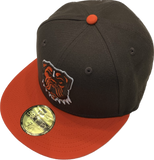 Cleveland Browns New Era The DAWG Two Tone 59FIFTY Fitted Hat - Brown/Orange