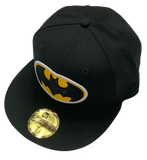 Men's DC Comics Batman Classic Logo 59Fifty Fitted New Era Black Hat Cap
