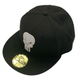 Men's Marvel Comics The Punisher Skull Logo 59Fifty Fitted New Era Black Hat Cap