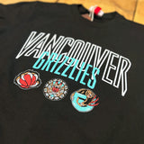 Men's Vancouver Grizzlies Mitchell & Ness Stamp City Crew Neck Black Sweater