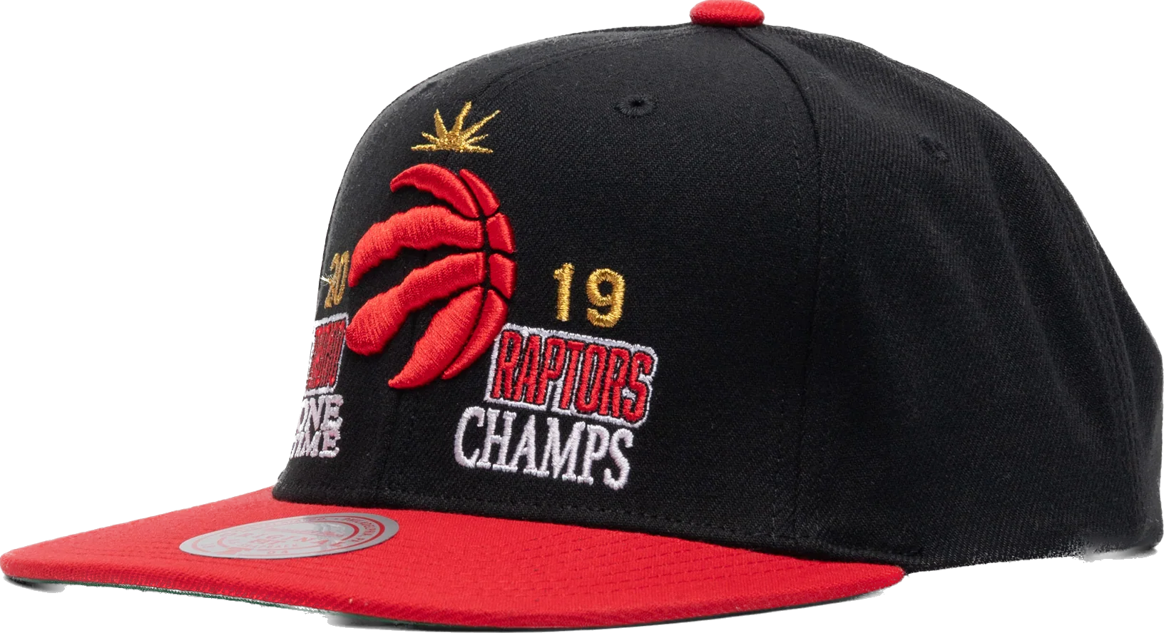 Red Raptors Hats Champions Men's NBA Toronto Raptors Mitchell Ness