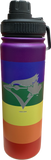 Toronto Blue Jays MLB Baseball Namaka Golfing Buddies 21oz Stainless Steel Wide Mouth Water Bottle - Rainbow