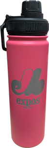 Montreal Expos MLB Baseball Namaka Golfing Buddies 21oz Stainless Steel Wide Mouth Water Bottle - Pink