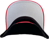 San Francisco 49ers New Era Retro Word Mark A-Frame 9FORTY Adjustable Hat - Black/Red