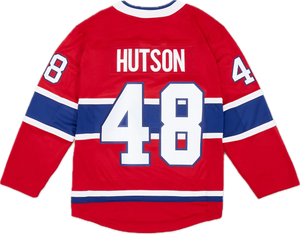 Men's Montreal Canadiens Lane Hutson Fanatics Branded Red Home Breakaway - Player Jersey