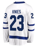 Men's Toronto Maple Leafs Matthew Knies Fanatics Branded White Breakaway - Player Jersey Milk Patch