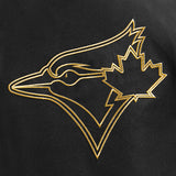 Men's Pro Standard MLB Toronto Blue Jays Black & Gold Big Logo Varsity Jacket
