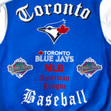 Men's Pro Standard MLB Toronto Blue Jays Royal Blue & White Old English Varsity Jacket