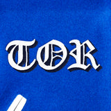 Men's Pro Standard MLB Toronto Blue Jays Royal Blue & White Old English Varsity Jacket