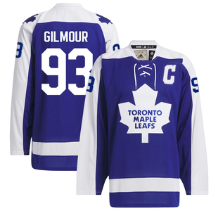 Men's Toronto Maple Leafs Adidas Blue Team Classic NHL Hockey Jersey - Doug Gilmour