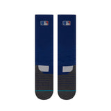 Men's MLB Baseball Diamond Pro Primary Crew Dark Royal Blue Calf Socks - Size Large