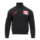 Men's Team Canada International Soccer Black  Game Day Double Knit Jacket - Pro Standard