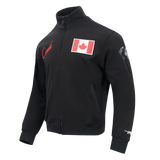 Men's Team Canada International Soccer Black  Game Day Double Knit Jacket - Pro Standard